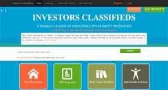 Desktop Screenshot of investorsclassifieds.com